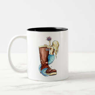 Extra-Tuff Meerjungfrau-Tasse Zweifarbige Tasse
