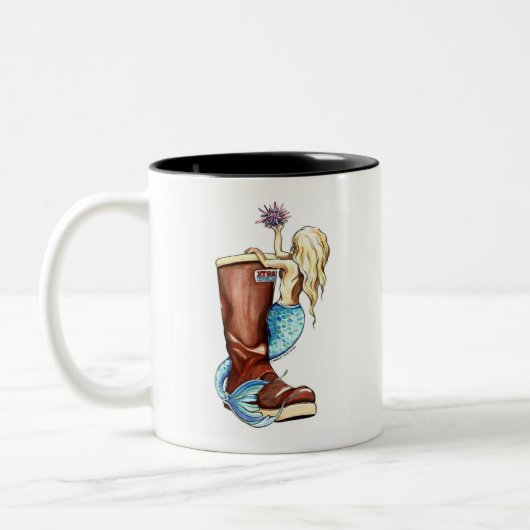 Extra-Tuff Meerjungfrau-Tasse Zweifarbige Tasse (Links)