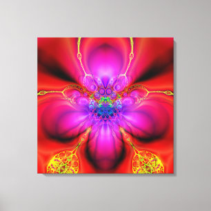 Extradimensional Übergang Vers 3 eingewickelte Leinwanddruck