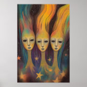 Extragalaktische Energie Beings Light Entities Sta Poster (Vorne)