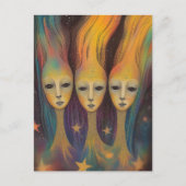 Extragalaktische Energie Beings Light Entities Sta Postkarte (Vorderseite)