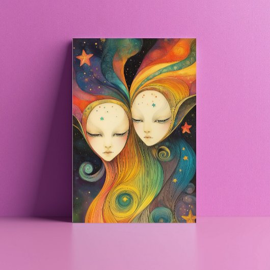 Extragalaktische Energie Beings Light Entities Sta Postkarte