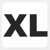 Extragroßes Quadratischer Aufkleber (Vorderseite)