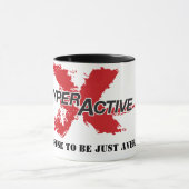 ExtraHyperActive Morgen-Motivations-Tasse Tasse (Zentrum)