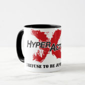 ExtraHyperActive Morgen-Motivations-Tasse Tasse (Vorderseite Links)