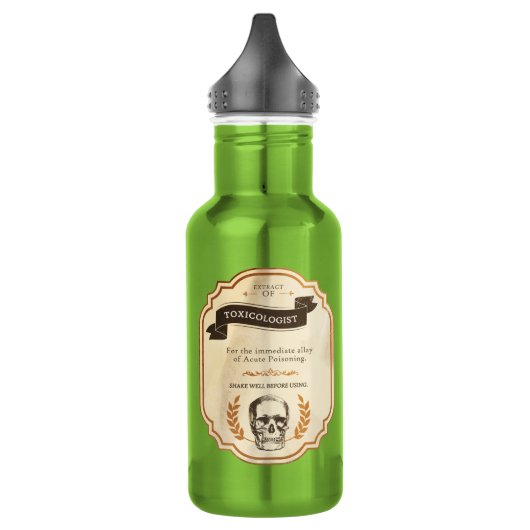 Extrakt des Wasserflasche eines Toxikologen (Links)