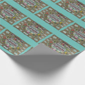 Extraktdiagramm für viktorianisches Blumengebäck Geschenkpapier (Ecke)