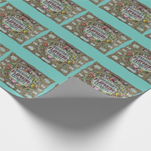 Extraktdiagramm für viktorianisches Blumengebäck Geschenkpapier (Ecke)