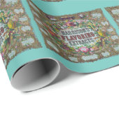 Extraktdiagramm für viktorianisches Blumengebäck Geschenkpapier (Rolleneckpunkt)