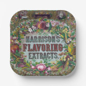 Extrakte aus viktorianischem Blumenobst Pappteller (Vorderseite)