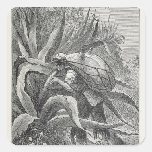 Extraktionsstoff Quadratischer Aufkleber (Vorderseite)