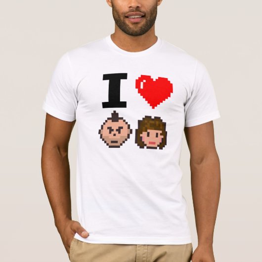 Extraleben I <3 Fernsehen T-Shirt (Vorderseite)