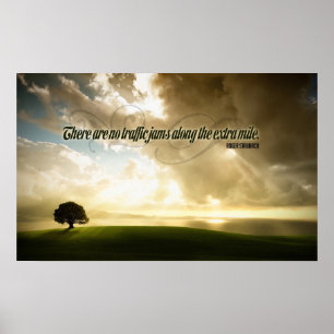 Extrameilen-motivierend Plakat