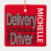 Extraordinaire CUSTOM für den Lieferfahrer Keramikornament (Rückseite)