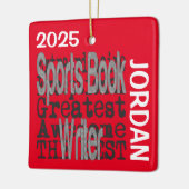 Extraordinaire CUSTOM für Sportbuchautor Keramikornament (Links)