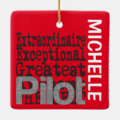 Extraordinaire CUSTOM Keramik Ornament (Rückseite)