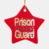 Extraordinär der Gefängnisgarde Keramik Ornament (Hinten)