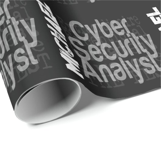 Extraordinär für Cybersicherheitsanalytiker Geschenkpapier (Rolleneckpunkt)