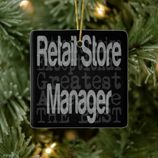 Extraordinär für den Retail Store Manager Keramikornament (Baum)