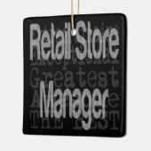 Extraordinär für den Retail Store Manager Keramikornament (Links)