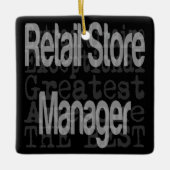 Extraordinär für den Retail Store Manager Keramikornament (Vorderseite)