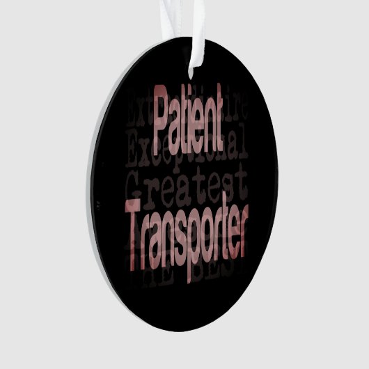 Extraordinär für Patiententransporter Ornament (Vorderseite)