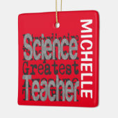 Extraordinär für Wissenschaftslehrer CUSTOM Keramikornament (Links)