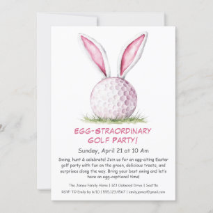 Extraordinäre Golf-Party-Einladung zu Ostern Einladung
