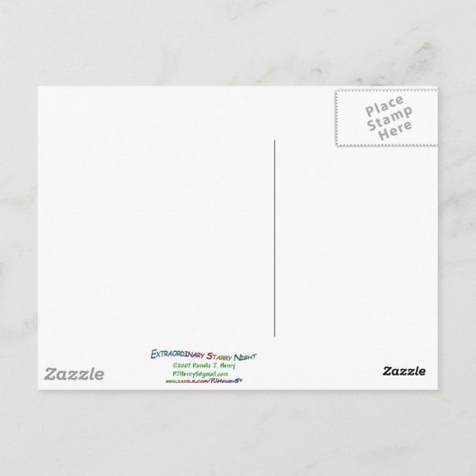 Extraordinary Starry Night Postkarte (Rückseite)