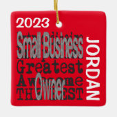 Extraordinator CUSTOM für kleine Unternehmen Keramikornament (Vorderseite)