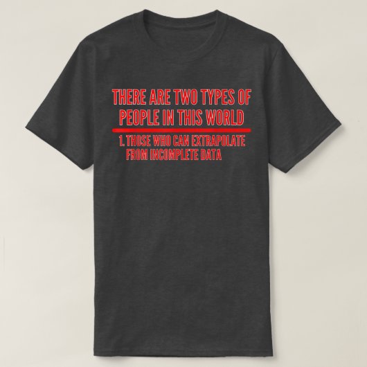 Extrapolate T ShirtData Science Shirt 526 (Design vorne)