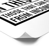 Extrapolation aus unvollständigen Daten Geek Spaß Poster (Ecke)