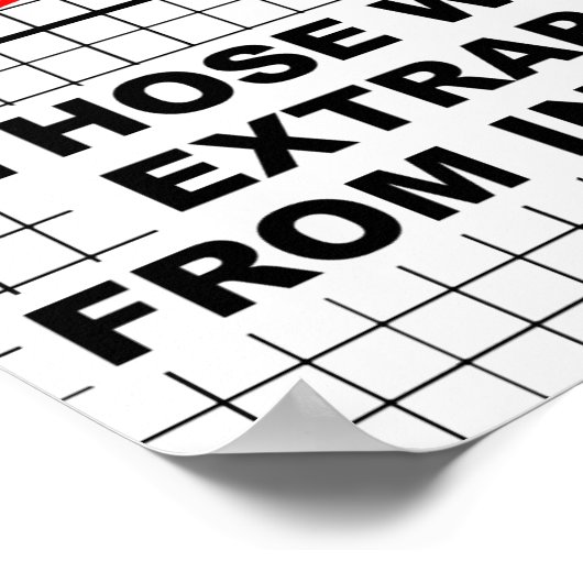 Extrapolation aus unvollständigen Datenplakaten Poster (Ecke)