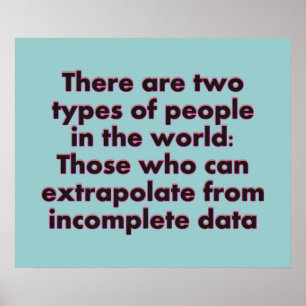 Extrapolieren Sie das... Poster