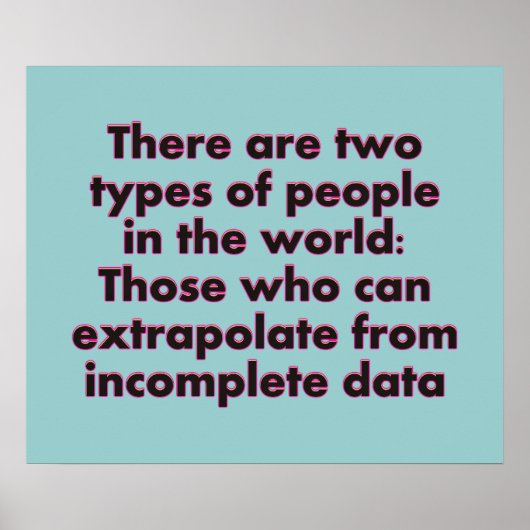 Extrapolieren Sie das... Poster (Vorne)