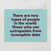 Extrapolieren Sie das... Postkarte (Vorderseite)