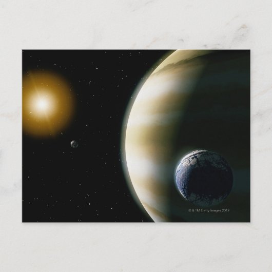 Extrasolar Planet Postkarte (Vorderseite)