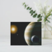 Extrasolar Planet Postkarte (Stehend Vorderseite)