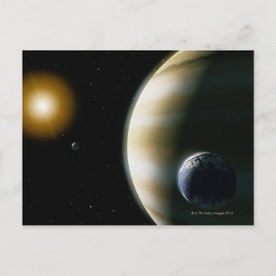 Extrasolar Planet Postkarte