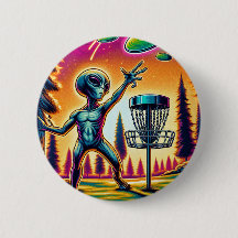 Extraterrestrial Alien Disc Golfing