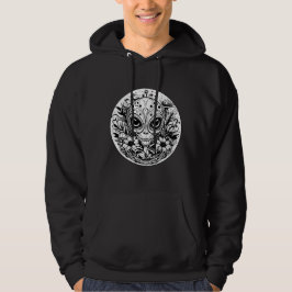 Extraterrestrial Alien in Flowers Hoodie
