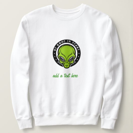 Extraterrestrial UFO Alien Sweatshirt (Design vorne)