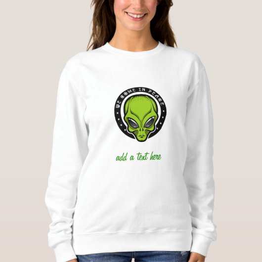 Extraterrestrial UFO Alien Sweatshirt (Vorderseite)