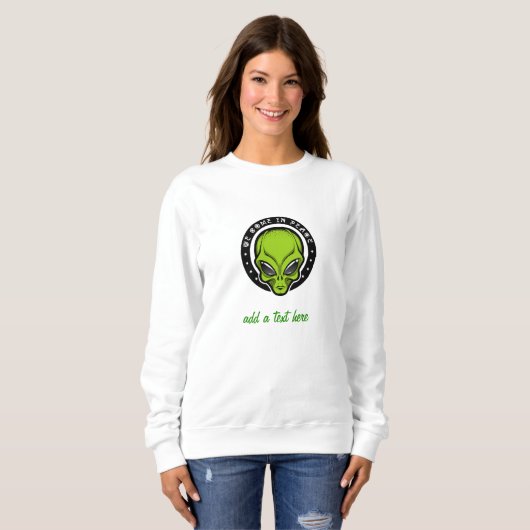 Extraterrestrial UFO Alien Sweatshirt (Vorne ganz)