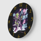 Extraterrestriale Serenade Große Wanduhr (Winkel)
