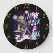 Extraterrestriale Serenade Große Wanduhr (Vorderseite)
