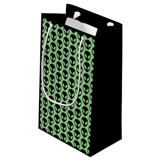 Extraterrestriale Space Alien Kleine Geschenktüte (Rückseite Schrägansicht)