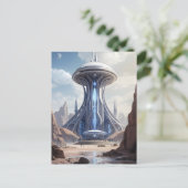 Extraterrestriale Spire Postkarte (Stehend Vorderseite)