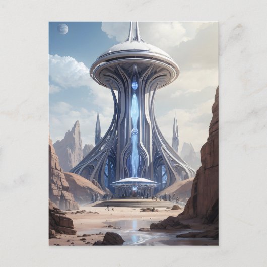 Extraterrestriale Spire Postkarte (Vorderseite)