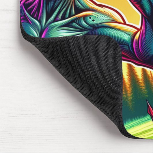 Extraterrestriale und Flying Disk Golf Saucer Mousepad (Ecke)